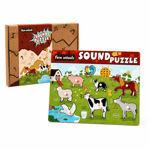 Cricket Montessori Wooden Puzzle With Matching Sounds