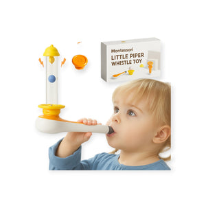 Wisp Montessori Blowing Toy Whistle and Floating Ball Set