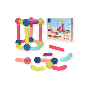 Xylem Montessori Magnetic Stick Building Set 25 Pieces