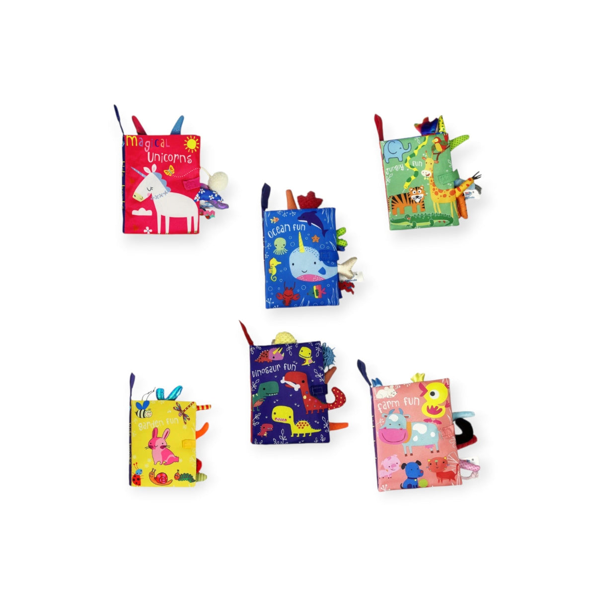 Owlet Montessori Crinkle Cloth Book with Hidden Animal Tails by Montessori Petals, Montessori toy for ages 0–12 months