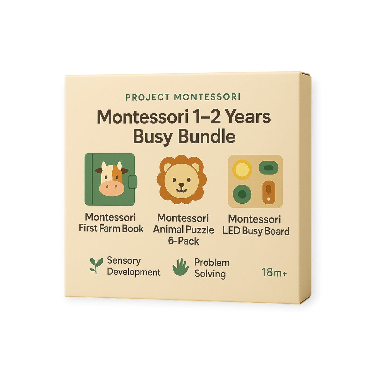 Dawn Montessori Toddler Toy Bundle for Ages One to Two by Montessori Petals, Montessori toy for ages 12 months+