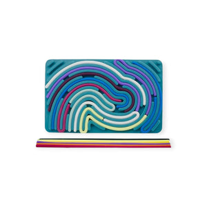 Heather Montessori Silicone Pull String Sensory Board, 20 Strings