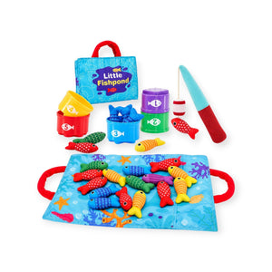 Zander Montessori Fishing Game Counting Cups and Soft Fish