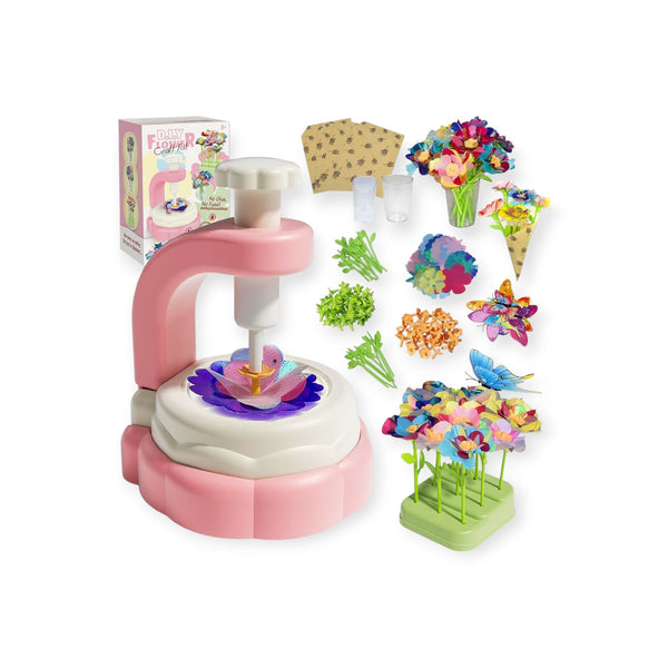 Marigold Montessori Flower Craft Kit, Fabric Bouquets With Press by Montessori Petals, Montessori toy for ages 4+ years