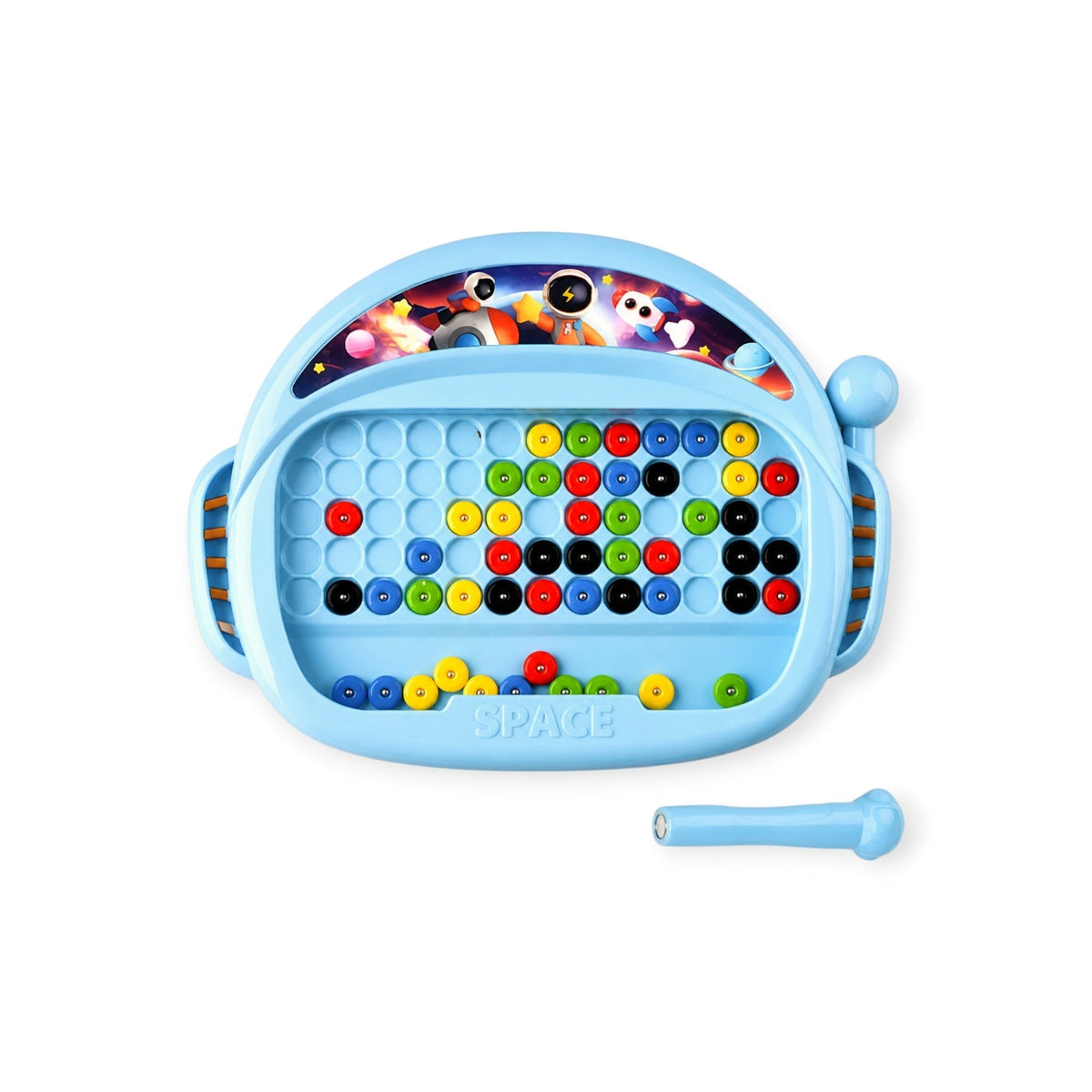 Violet Montessori Magnetic Drawing Board Dot Art with Pen by Montessori Petals, Montessori toy for ages 3+ years