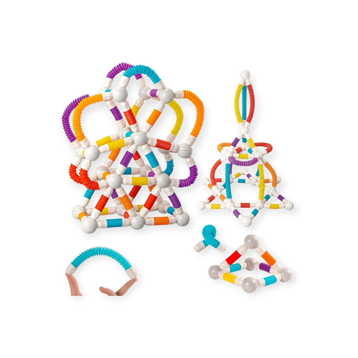 Yonder Montessori Telescopic Magnet Wands with Ball Connectors by Montessori Petals, Montessori toy for ages 4+ years