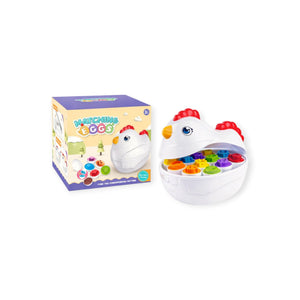 Nestling Montessori Matching Eggs, Hen Shape Sorter Set of 6