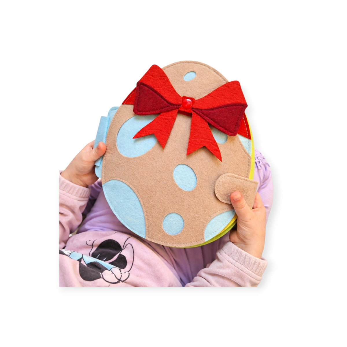 Ivy Montessori Bunny Quiet Book, 10 Interactive Cloth Pages by Montessori Petals, Montessori toy for ages 18 months+