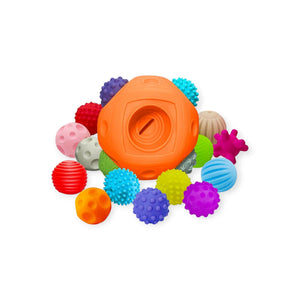 Puffball Montessori Sensory Ball Set with Mixed Textures