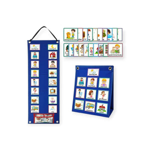 Aster Montessori Routine Chart for Toddlers, 70 Picture Cards
