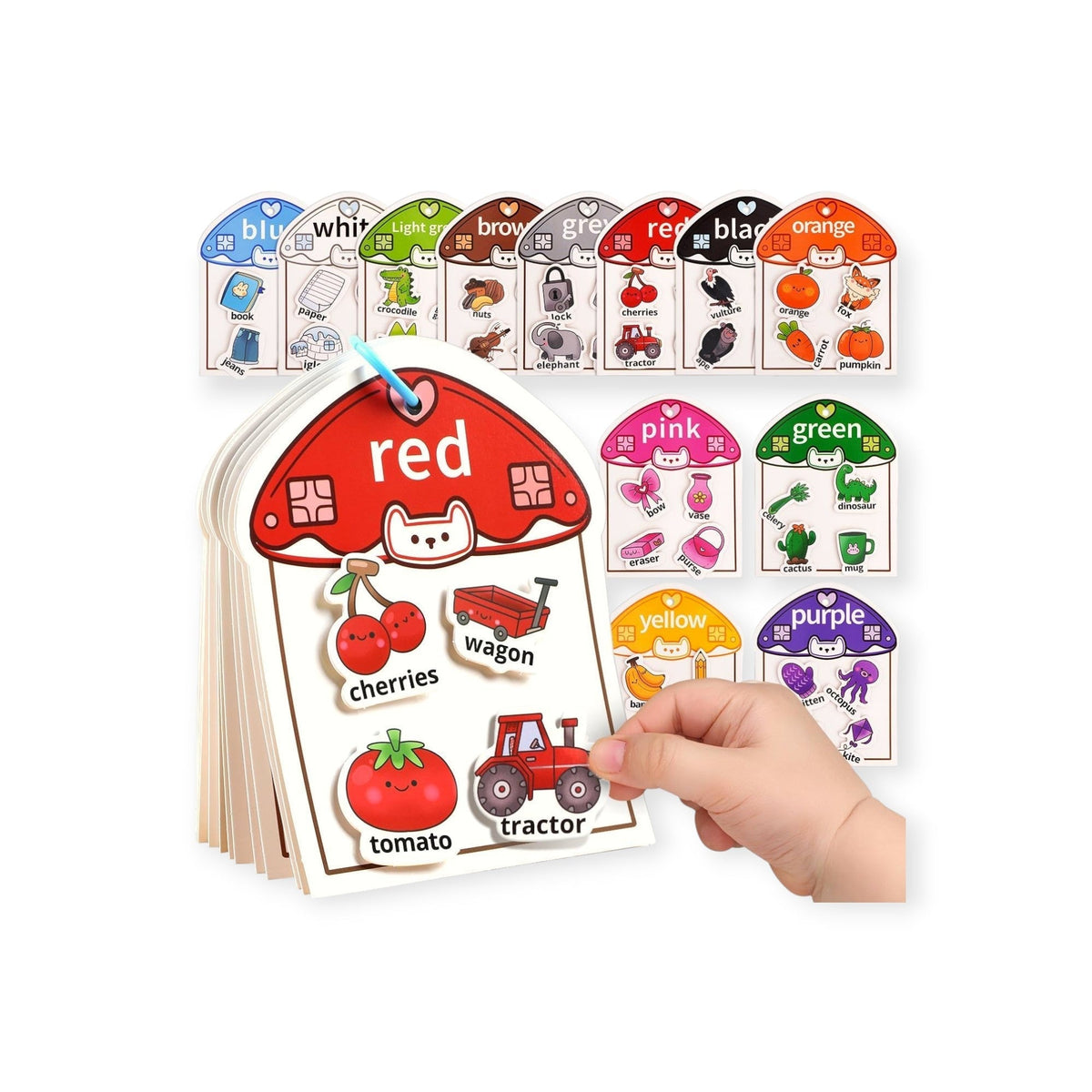 Poppy Montessori Colour Matching Busy Book for Toddlers by Montessori Petals, Montessori toy for ages 2+ years